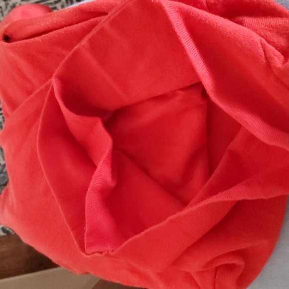 Vintage Le Chateau High Collar Surplice Wrap Knit Top In Scalet Red - Picture 9 of 16